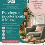 Locandina: Percorsi di Psicologia e Psicoterapia a Monza e Online