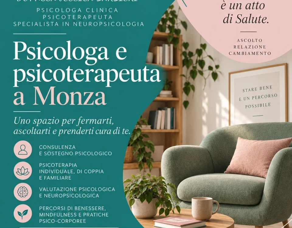 Locandina: Percorsi di Psicologia e Psicoterapia a Monza e Online